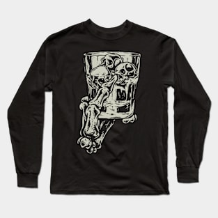 SKULL DRINK Long Sleeve T-Shirt